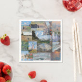 クロードモネ – 最高傑作パッチワーク スタンダードカクテルナプキン (インサイチュ)