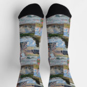 クロードモネ – 最高傑作パッチワーク ソックス (上部)