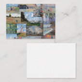クロードモネ – 最高傑作パッチワーク ノートカード (正面/裏面)