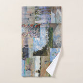 クロードモネ – 最高傑作パッチワーク バスタオルセット (ハンドタオル)