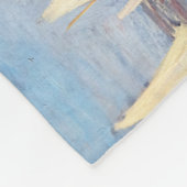 クロードモネ – 最高傑作パッチワーク フリースブランケット (角)