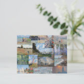 クロードモネ – 最高傑作パッチワーク ポストカード (スタンド正面)