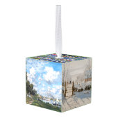 クロードモネ – 最高傑作選択 キューブオーナメント (裏面アングル)