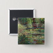 クロードモネ |《植物》スイレン池:ピンク調和, 1900 缶バッジ (正面&裏面)