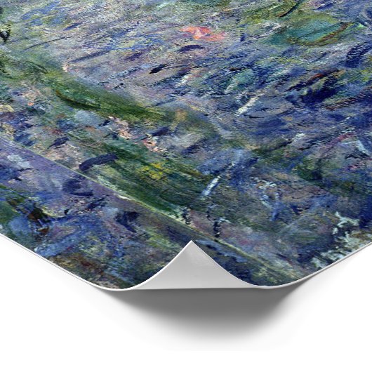 クロードモネ |《植物》スイレン泣きウィローズセンター ポスター (角)