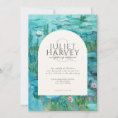 クロードモネ《植物》スイレン結婚ズ 招待状 (正面)