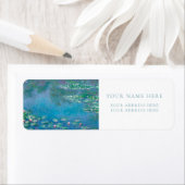 クロードモネ「《植物》スイレン」差出人住所ラベル ラベル (インサイチュ)