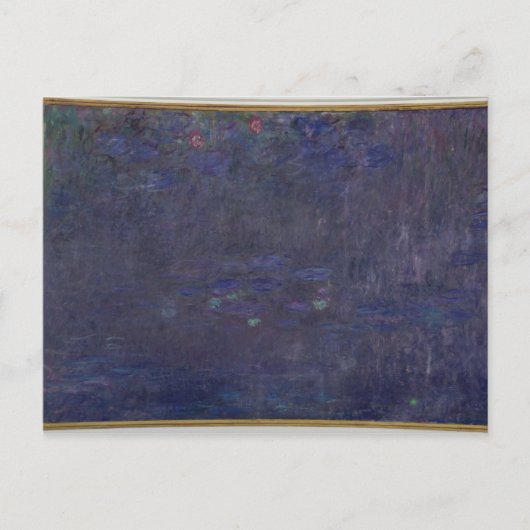 クロードモネ |《植物》スイレン：木の反射 ポストカード (正面)