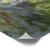 クロードモネ |《植物》スイレン：緑の反射 ポスター (角)