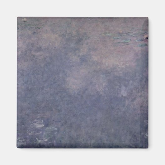 クロードモネ |《植物》スイレン: 2つの嘆く柳 マグネット (正面)