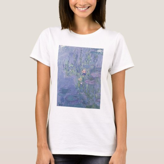クロードモネ |《植物》スイレン Tシャツ (正面)