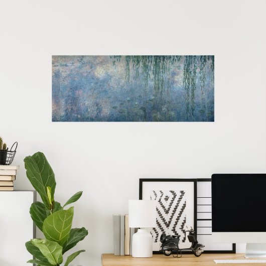 クロードモネ |《植物》スイレン: Weeping Willows, 1914 ポスター (ホームオフィス)