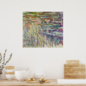 クロードモネ |水に反射， 1917 ポスター (キッチン)