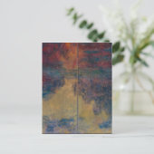 クロードモネ – 水のリリーの池の夕べ ポストカード (スタンド正面)