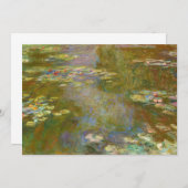 クロードモネ – 水のリリーポンド1917 サンキューカード (正面/裏面)