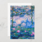クロードモネ – 水リリー1919年 サンキューカード (正面/裏面)