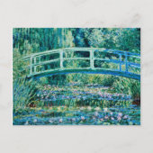 クロードモネ – 水結びと橋日本の シーズンポストカード (正面)