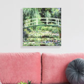 クロードモネ |白色《植物》スイレン, 1899 キャンバスプリント (インサイチュ (リビング))