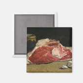 クロードモネ |肉のジョイント、スチルライフ マグネット (正面/裏面)
