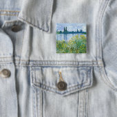 クロードモネ-花々オンザバンクス 缶バッジ (インサイチュ)