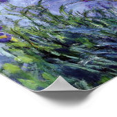 クロードモネ – 薄紫アイリスマウヴ1917 ポスター (角)