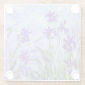 クロードモネ – 薄紫アイリス/アイリスマウヴ ガラスコースター (裏面)