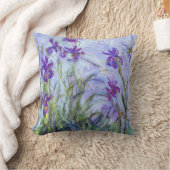 クロードモネ – 薄紫アイリス/アイリスマウヴ クッション (ブランケット)
