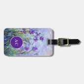 クロードモネ – 薄紫アイリス/アイリスマウヴ ラゲッジタグ (正面横)