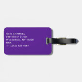 クロードモネ – 薄紫アイリス/アイリスマウヴ ラゲッジタグ (裏面横)