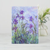 クロードモネ – 薄紫アイリス/アイリスマウヴ 招待状 (スタンド正面)