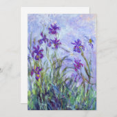 クロードモネ – 薄紫アイリス/アイリスマウヴ 招待状 (正面/裏面)