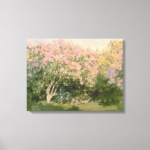 クロードモネ   薄紫in日， 1873 キャンバスプリント