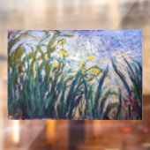クロードモネ – 黄色と紫の虹彩 ウィンドウサイン (シート2)