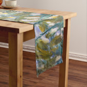 クロードモネ – 黄色と紫の虹彩 ショートテーブルランナー (インサイチュ)