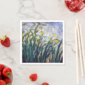 クロードモネ – 黄色と紫の虹彩 スタンダードカクテルナプキン (インサイチュ)