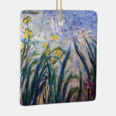 クロードモネ – 黄色と紫の虹彩 セラミックオーナメント (右)