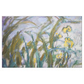 クロードモネ – 黄色と紫の虹彩 ファブリック (ファットクウォーター)