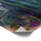 クロードモネ – 黄色と紫の虹彩 ポスター (角)