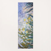 クロードモネ – 黄色と紫の虹彩 ヨガマット (正面)