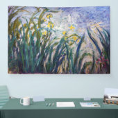 クロードモネ – 黄色と紫の虹彩 横断幕 (トレードショー)