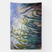 クロードモネ – 黄色と紫の虹彩 横断幕 (縦)