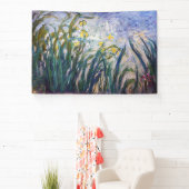 クロードモネ – 黄色と紫の虹彩 横断幕 (インサイチュ)