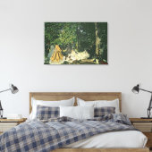 クロードモネ | 1865年~1866年11月18日 キャンバスプリント (インサイチュ (寝室))