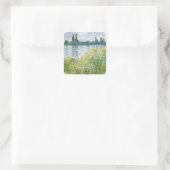 クロードモネ | Banks of the Seine, Vetheuil, 1880 スクエアシール (バッグ)