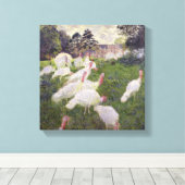 クロードモネ | Chateau de Rottembourgの七面鳥 キャンバスプリント (インサイチュ (ウッドフロア))