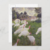 クロードモネ | Chateau de Rottembourgの七面鳥 ポストカード (正面/裏面)