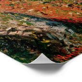 クロードモネ | Cliff at Dieppe, 1882 ポスター (角)