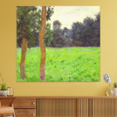 クロードモネ | Deux Arbres dans la Prairie キャンバスプリント (インサイチュ (リビング))