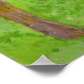 クロードモネ | Deux Arbres dans la Prairie ポスター (角)