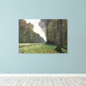 クロードモネ | Fontainebleau, Bas-Breauへの道 キャンバスプリント (インサイチュ (ウッドフロア))